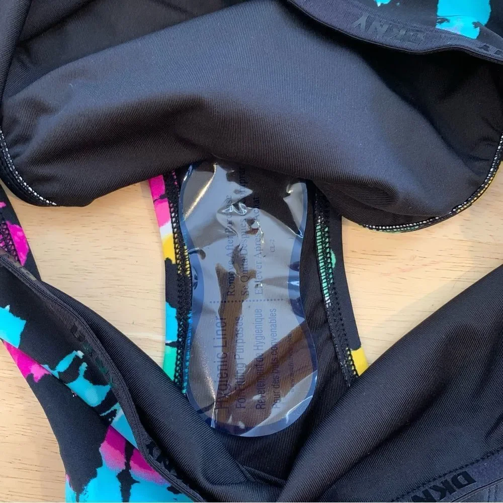 Nwt DKNY women’s high waist tie dye bikini bottom size medium
